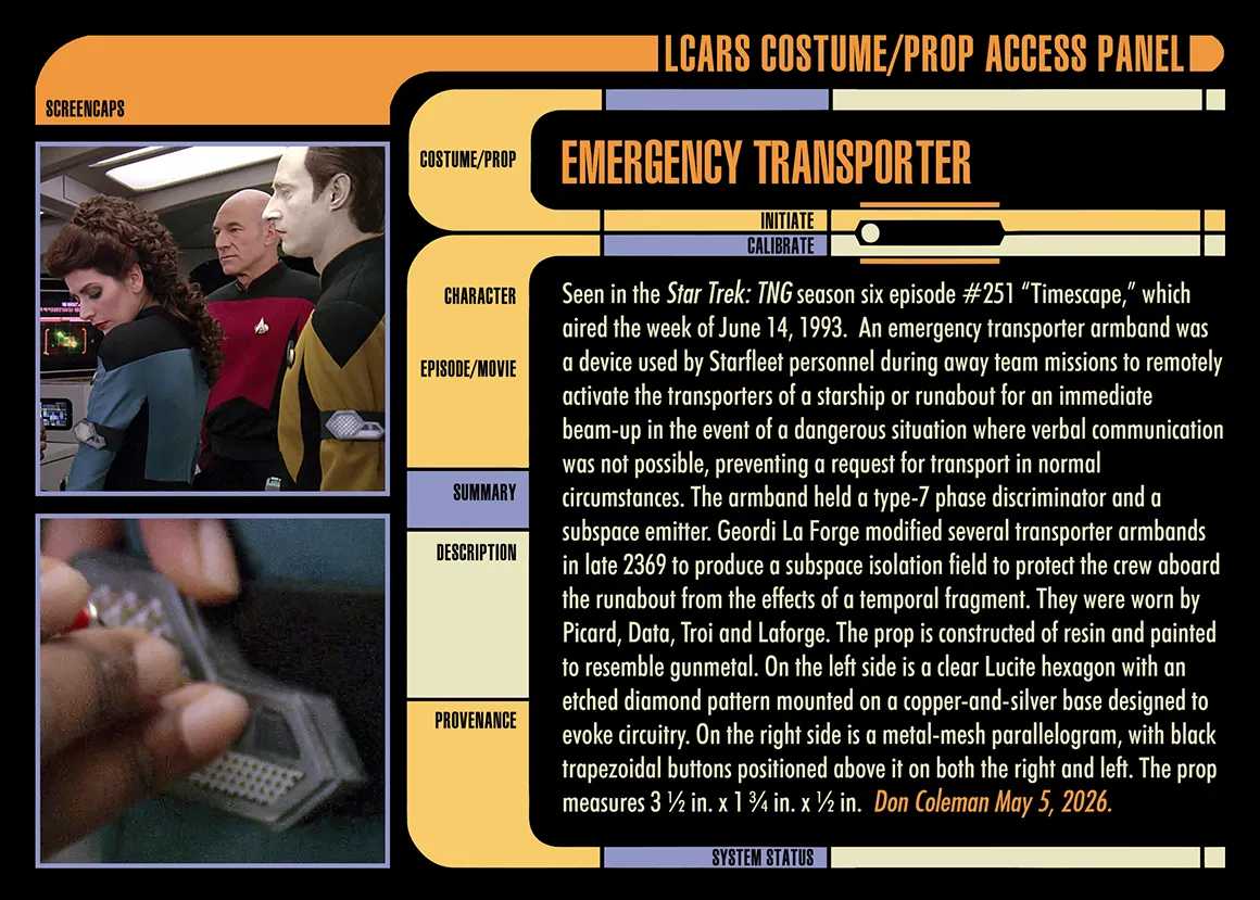 Description Card