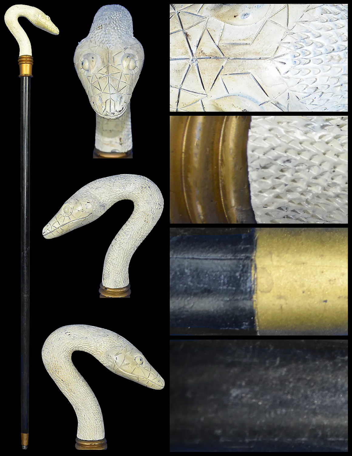 Devidians' Ophidian Snake Head Cane