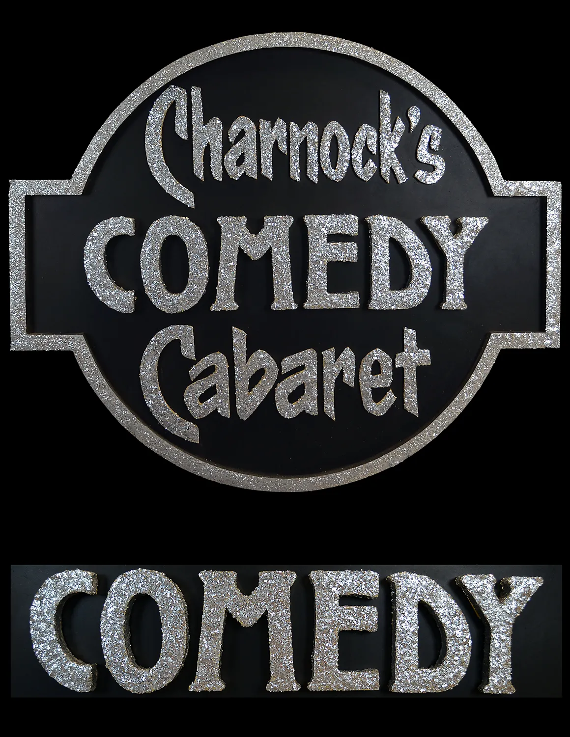Charnock's Comedy Cabaret Sign