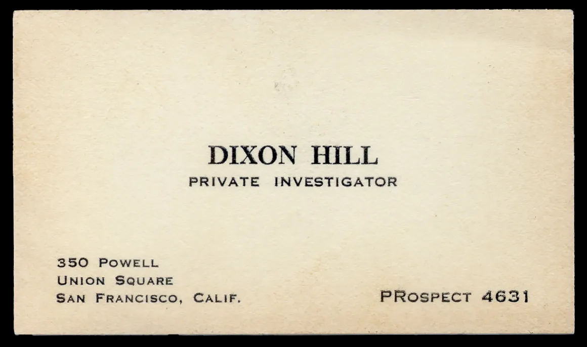 Dixon Hill Business Card
