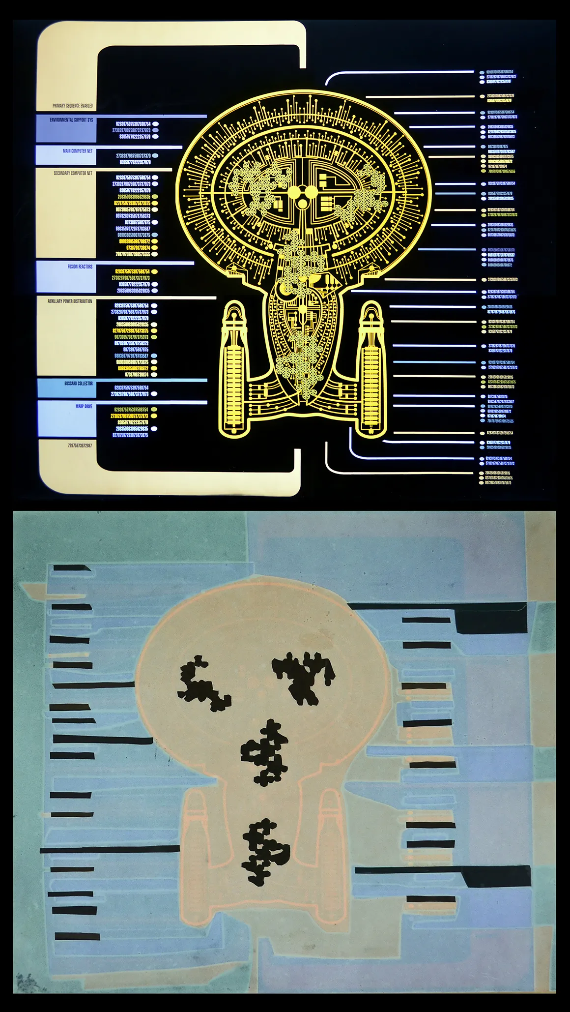 Enterprise D Graphic LCARS Panel