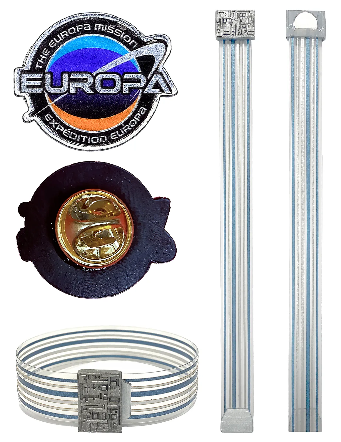 Europa Pin and Europa Gala Wristband replicas