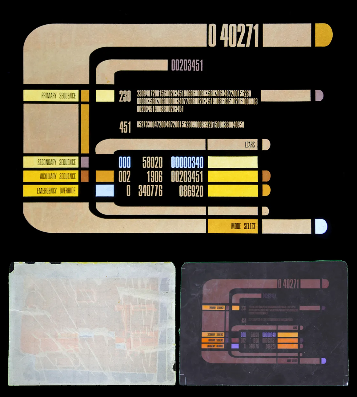 Dr Pulaski's and K'ehleyr's Monitor LCARS