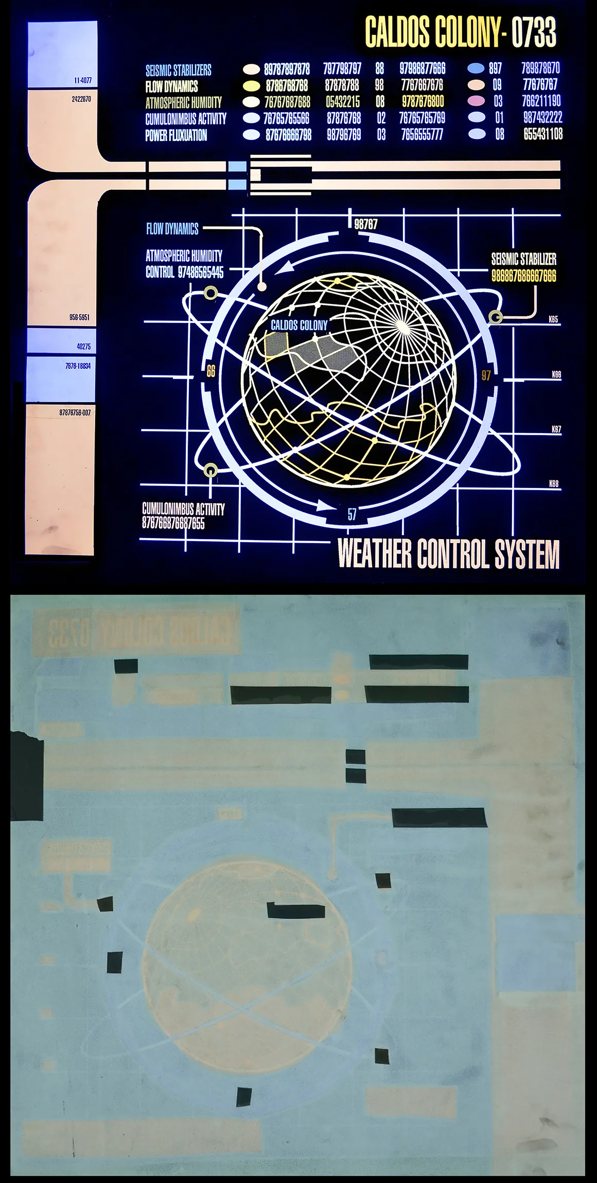 Caldos IV Colony Weather LCARS Panel