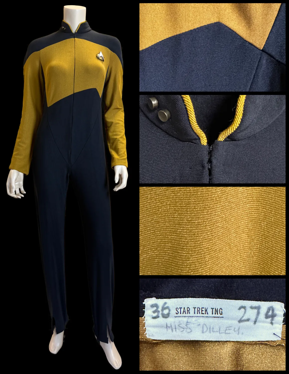 Lieutenant’s Gold Starfleet Jumpsuit