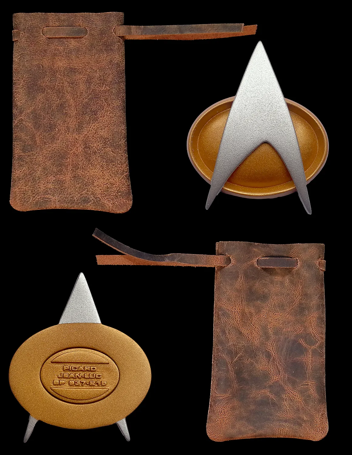 Picard’s TNG Combadge and Pouch