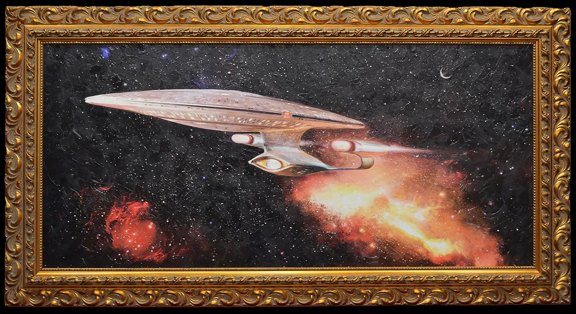 Picard’s Enterprise D Painting