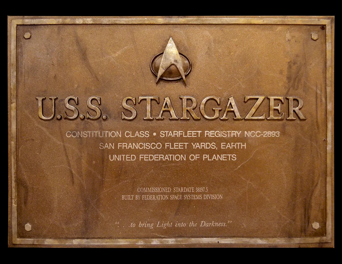 U.S.S. Stargazer Plaque