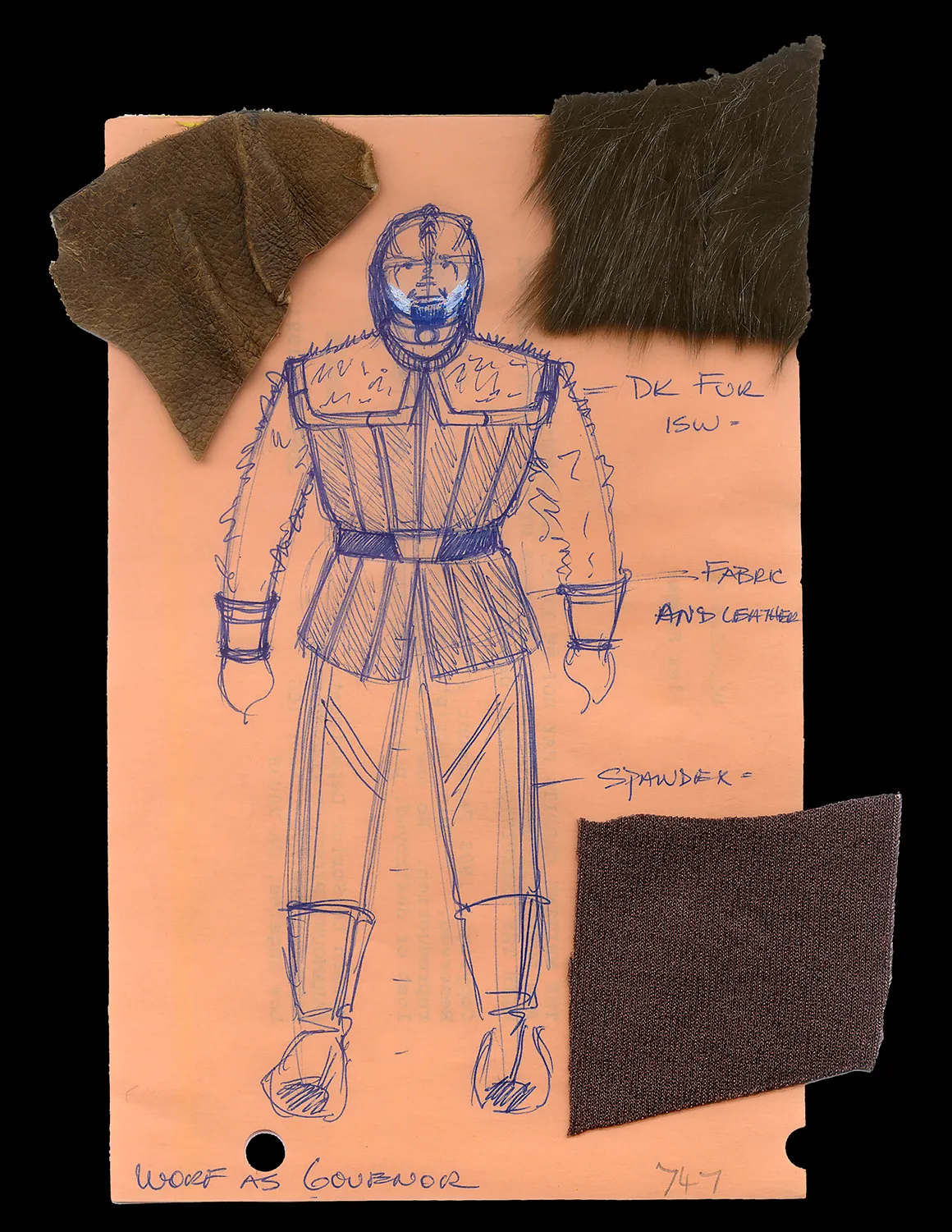 Governor Worf’s Costume Concept Artwork